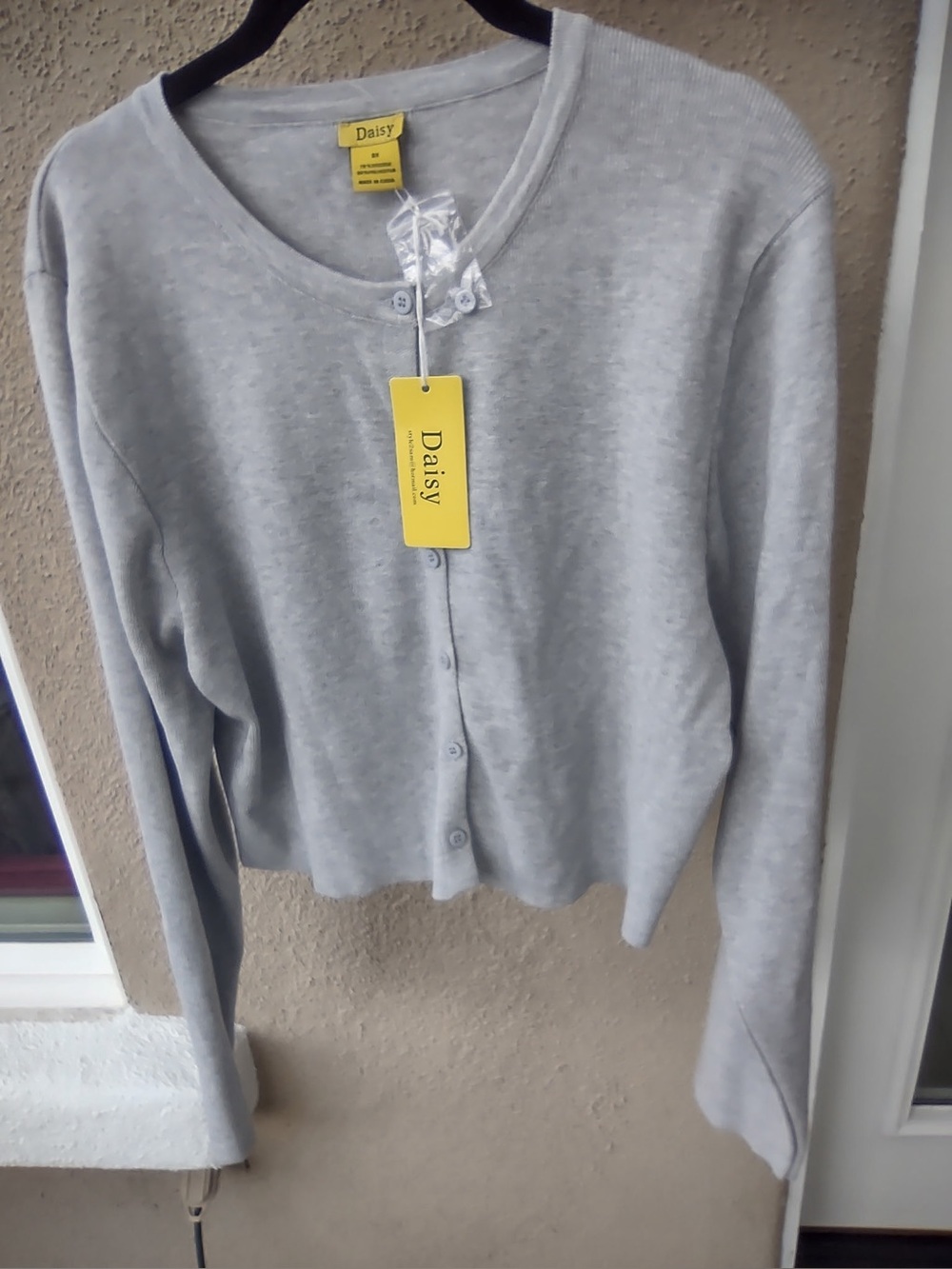Daisy Cardigan Sweater Viscose blend Heather Gray 3X